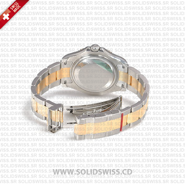 Rolex Yacht-Master Two-Tone Yellow Gold White Dial 35mm