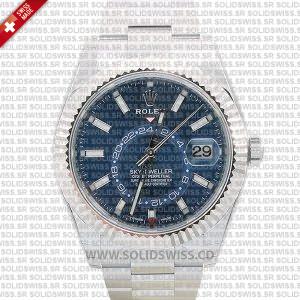 Rolex Sky-Dweller 18k White Gold Blue Dial | Solidswiss Watch