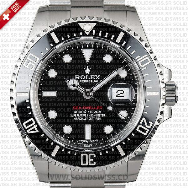Rolex Sea Deweller 43mm Stainless Steel Black Dial
