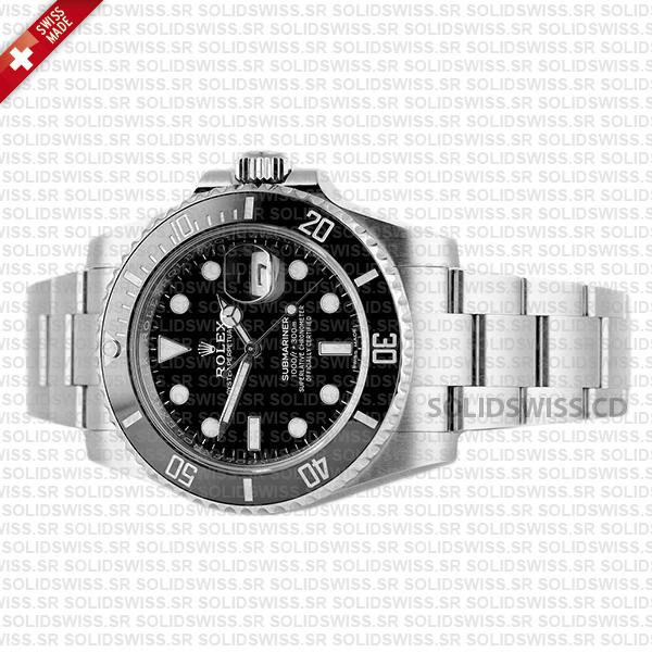Rolex Sumbariner Steel Black Ceramic Swiss Replica