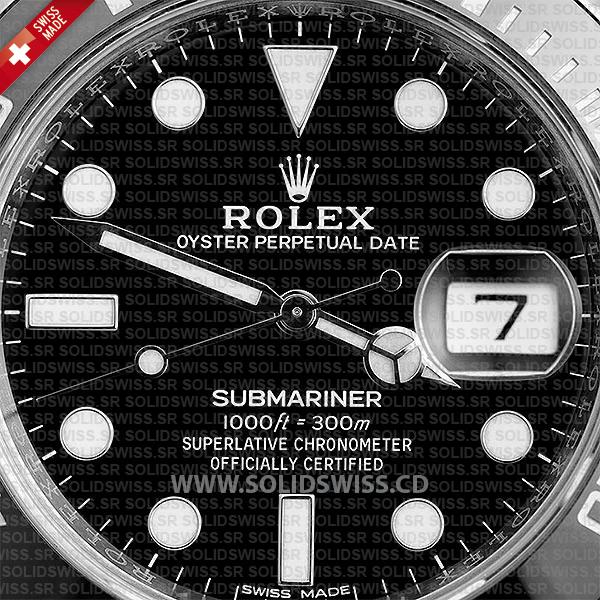 Rolex Sumbariner Steel Black Ceramic Swiss Replica