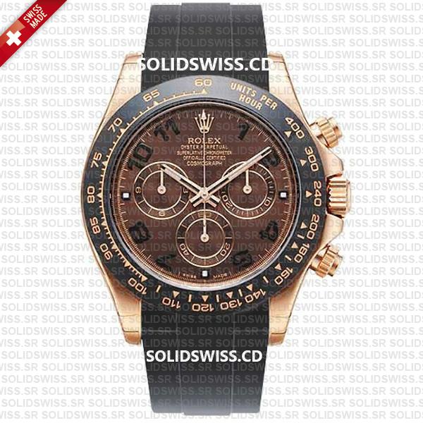 Rolex Rubber Strap Complete With 904L Stainless Steel Tang Buckle Solidswiss.cd