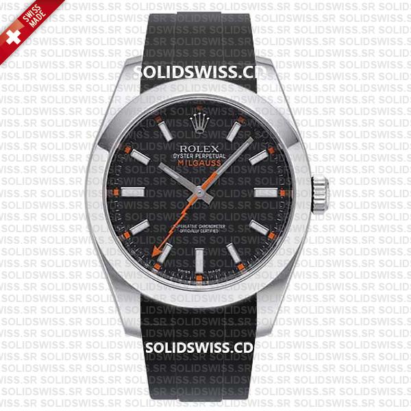 Rolex Rubber Strap Complete With 904L Stainless Steel Tang Buckle Solidswiss.cd