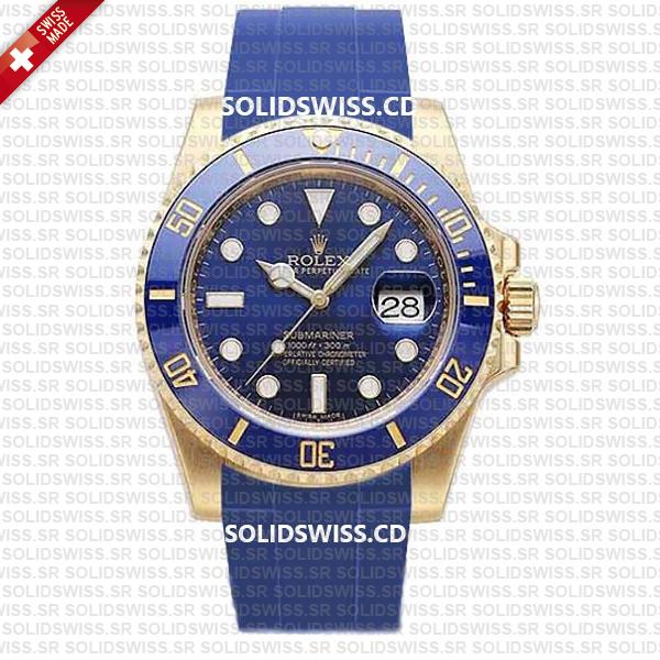 Rolex Rubber Strap Complete With 904L Stainless Steel Tang Buckle Solidswiss.cd