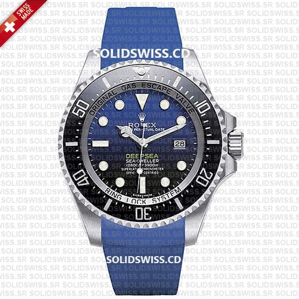 Rolex Rubber Strap Complete With 904L Stainless Steel Tang Buckle Solidswiss.cd