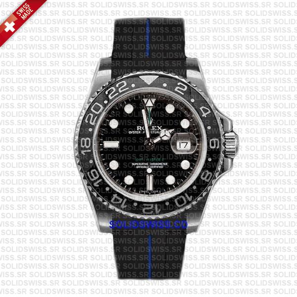 Rolex Rubber Strap 904L Stainless Steel Tang Buckle