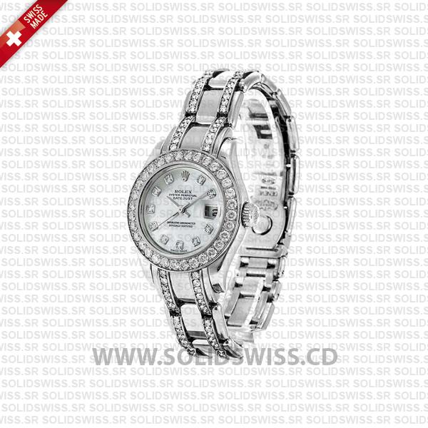 Rolex Lady Datejust Pearlmaster 18k White Gold