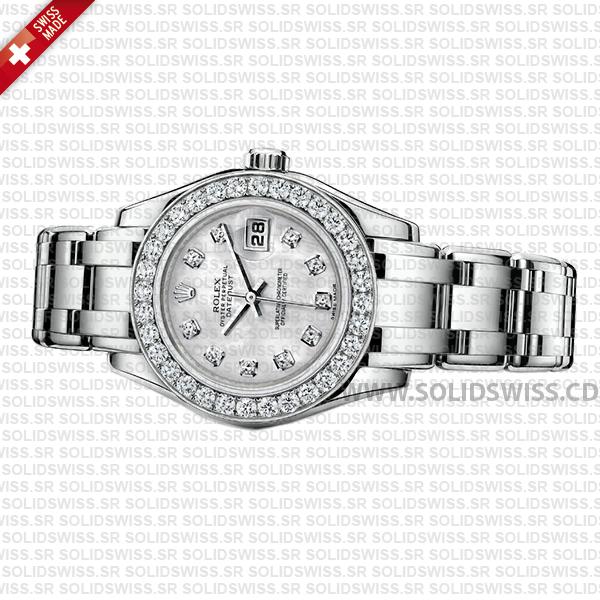Rolex Datejust Pearlmaster 29mm Diamond White Dial