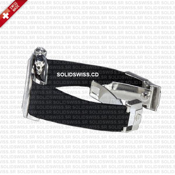 Rolex Rubber Strap Complete With 904L Stainless Steel Folding Oysterlock Clasp Solidswiss.cd