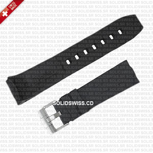Rolex Rubber Strap Complete With 904L Stainless Steel Tang Buckle Solidswiss.cd