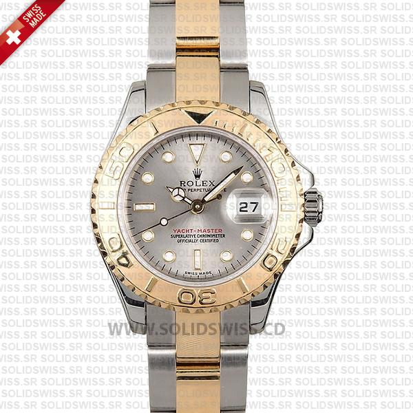 Rolex Yacht-Master 29mm Two-Tone Silver Dial Swiss Replica