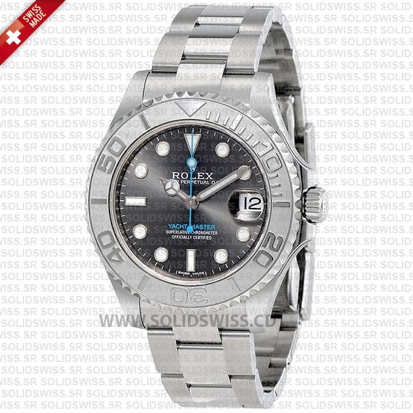 Rolex Yacht-Master Platinum Bezel Rhodium Dial 37mm Replica