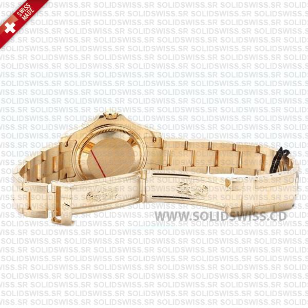 Rolex Yacht-Master Lady 18k Yellow Gold White Dial with Gold Bezel