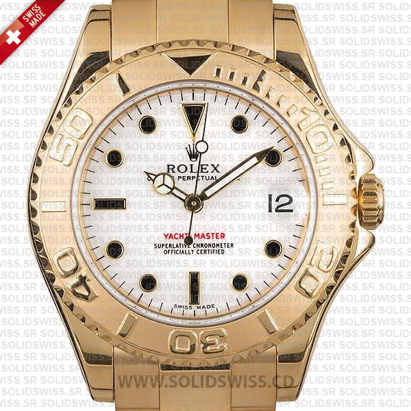 Rolex Yacht-Master 35mm 18k Yellow Gold Replica Watch