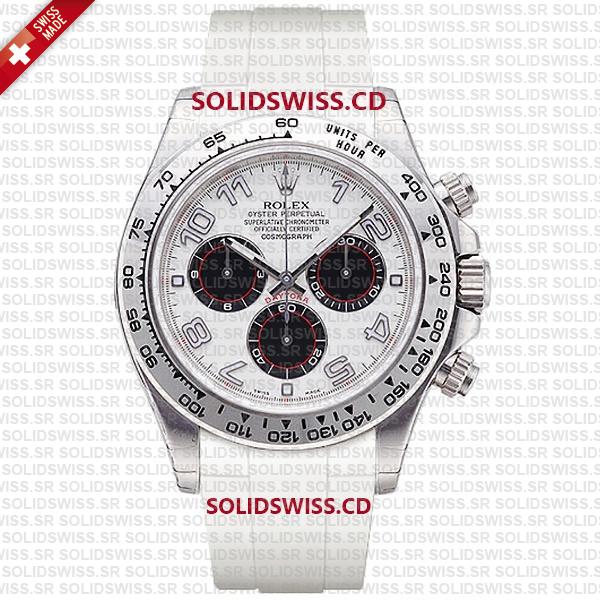 Rolex Rubber Strap Complete With 904L Stainless Steel Tang Buckle Solidswiss.cd