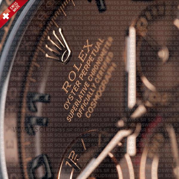 Rolex Cosmograph Daytona 904L Stainless Steel Chocolate Arabic Dial