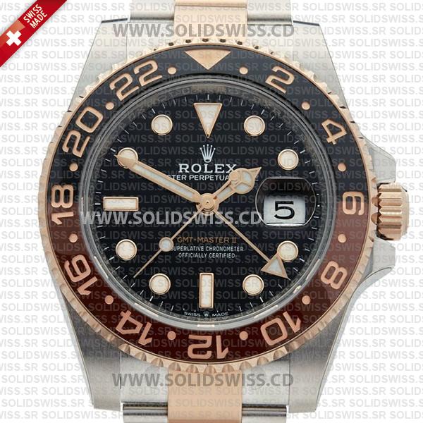 Rolex GMT-Master II Two Tone Rose Gold Replica Watch