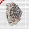 Rolex GMT-Master II Two Tone Rose Gold Black Dial