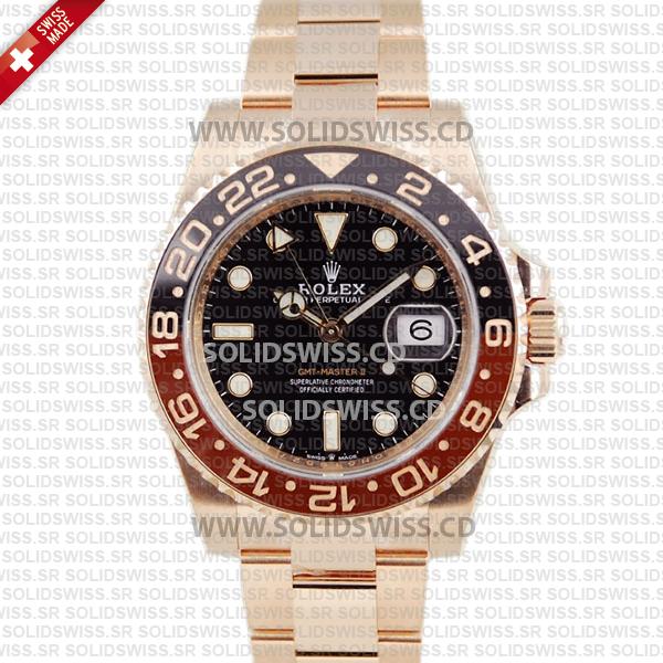 Rolex GMT-Master II Rose Gold 40mm | Swiss Replica Watch