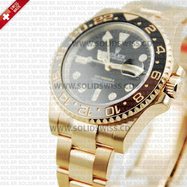 Rolex GMT-Master II Rose Gold Root Beer Replica