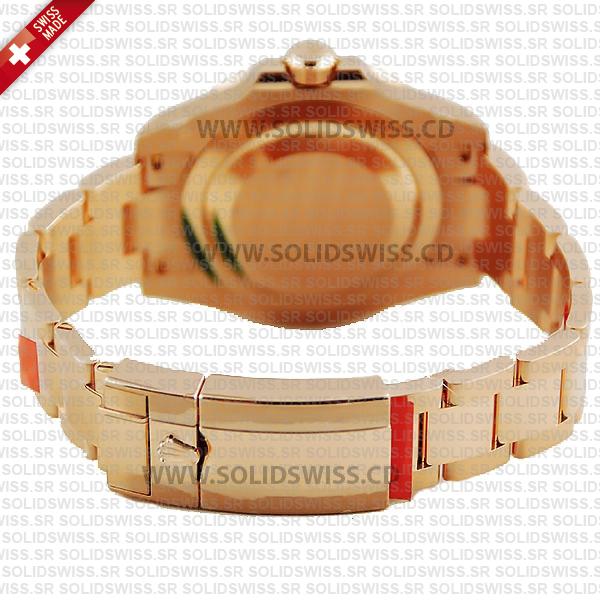 Rolex GMT-Master II 18k Rose Gold Black Dial 40mm Replica Watch