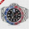 Rolex GMT-Master II Pepsi Black Dial 40mm Red Blue Ceramic Bezel Watch