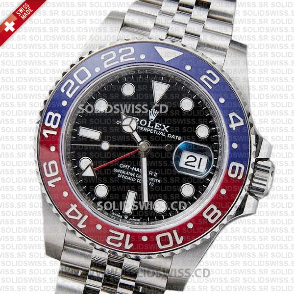 Rolex GMT-Master II Pepsi Red Blue Ceramic Bezel 40mm