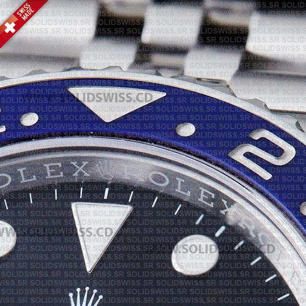 Rolex GMT-Master II Pepsi Black Dial 40mm Red Blue Ceramic Bezel