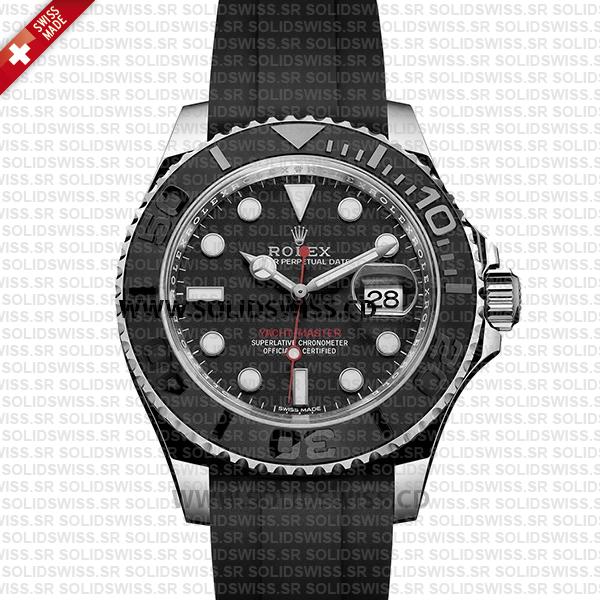 Rolex Yacht-Master Stainless Steel Black Dial Replica Watch