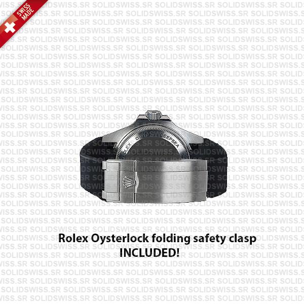 Solidswiss.cd Rubber strap with oysterlock clasp included!