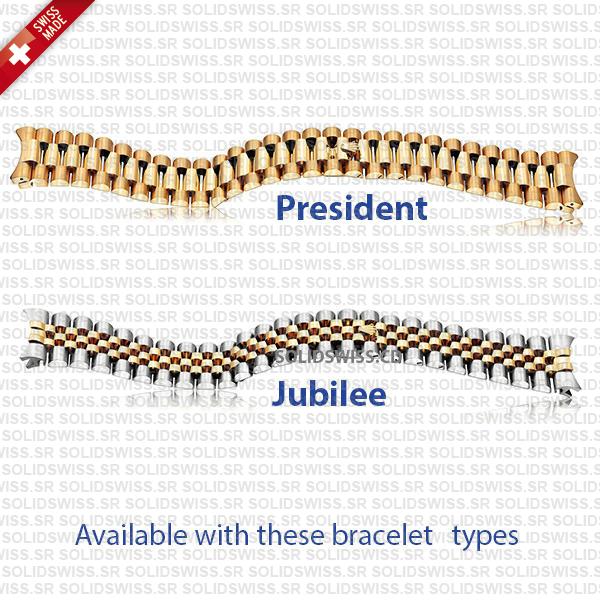 Available with these Rolex Bracelets