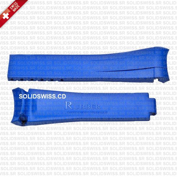 Rolex Rubber Strap Complete With 904L Stainless Steel Folding Oysterlock Clasp Solidswiss.cd