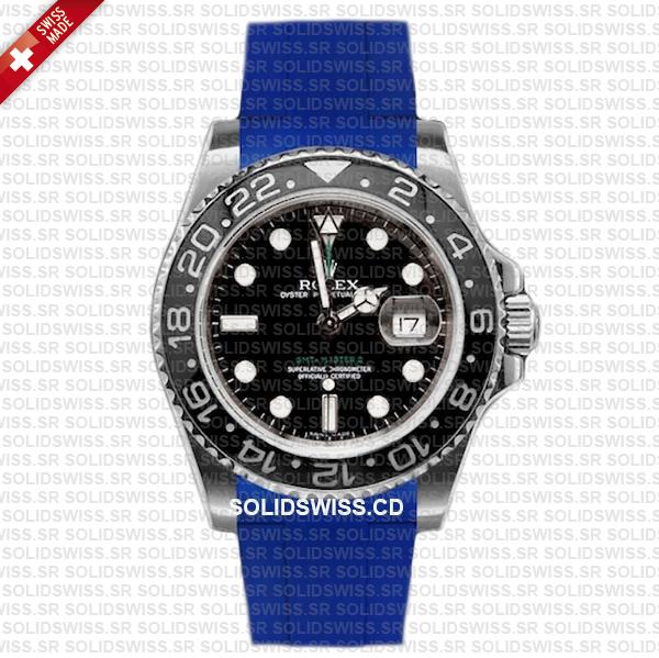 Rolex Rubber Strap Complete With 904L Stainless Steel Folding Oysterlock Clasp Solidswiss.cd