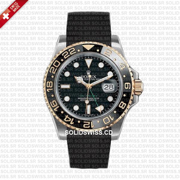 Rolex Rubber Strap Complete With 904L Stainless Steel Tang Buckle Solidswiss.cd