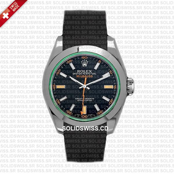 Rolex Rubber Strap Complete With 904L Stainless Steel Tang Buckle Solidswiss.cd