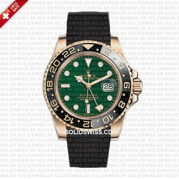Rolex Rubber Strap Complete With 904L Stainless Steel Folding Oysterlock Clasp Solidswiss.cd