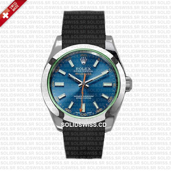 Rolex Rubber Strap Complete With 904L Stainless Steel Tang Buckle Solidswiss.cd