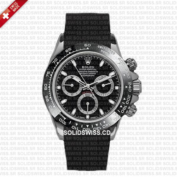 Rolex Rubber Strap Complete With 904L Stainless Steel Tang Buckle Solidswiss.cd