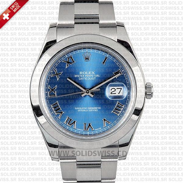 Rolex Datejust II Steel 41mm Blue Dial 116300 | Replica Watch