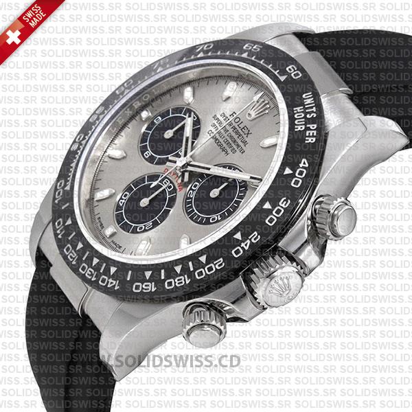 Rolex Daytona 18k White Gold Silver Dial