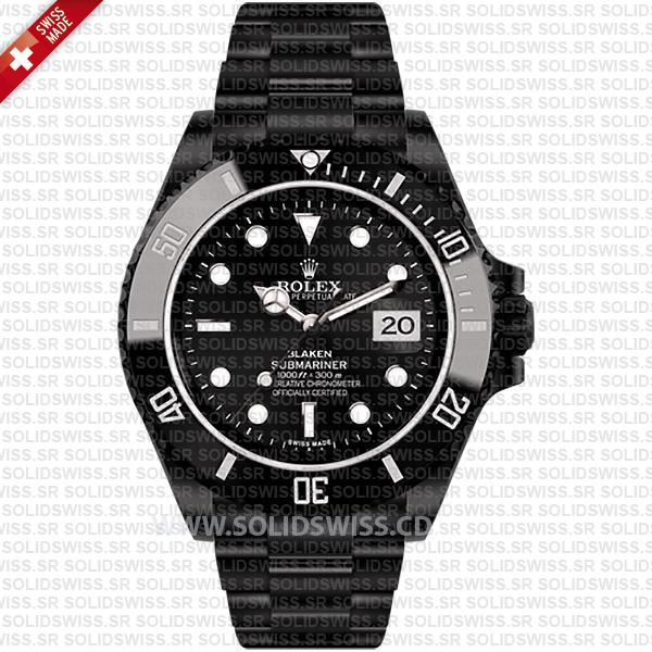 Rolex Submariner Blaken Black Dial 40mm | Solid Swiss Replica