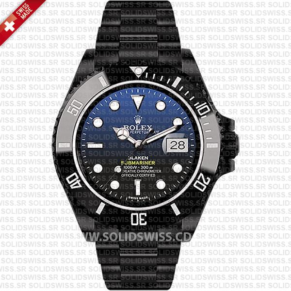 Rolex Submariner Blaken D-Blue Dial | Luxury Replica Watch