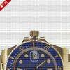 Rolex Submariner Gold Blue Ceramic Watch