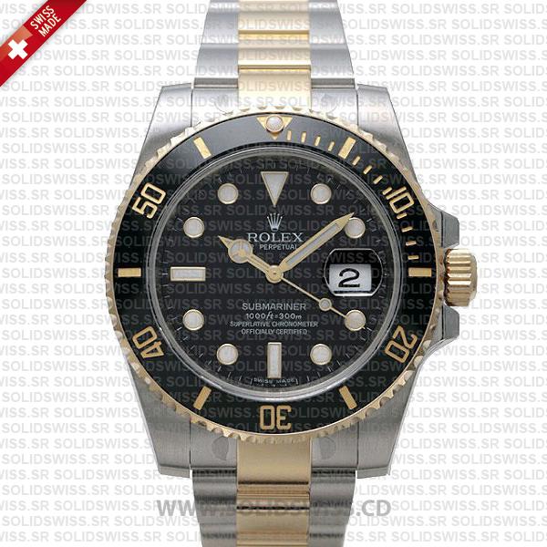 Rolex Submariner 2 Tone Black Dial | Luxury Replica Watch