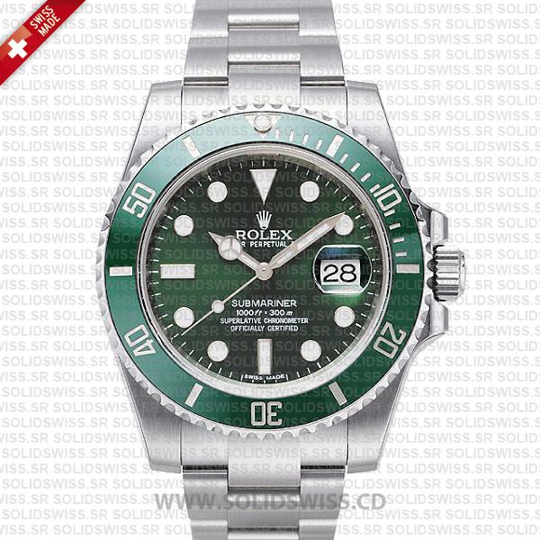 Rolex Submariner Green Dial Ceramic Bezel | Stainless Steel