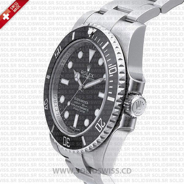 Rolex Submariner Stainless Steel Black Dial | No Date Swiss Replica Watch
