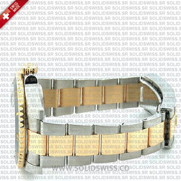 Rolex Submariner 2 Tone 904L Steel Black Dial Replica Watch