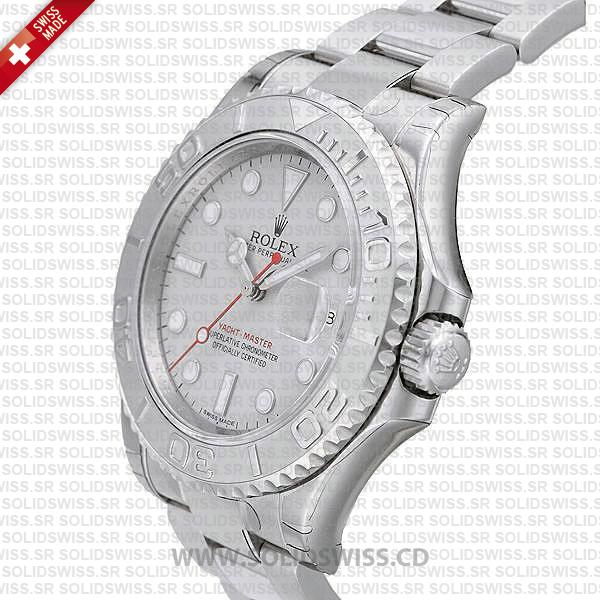 Rolex Yacht-Master II Platinum Silver Dial 40mm Replica